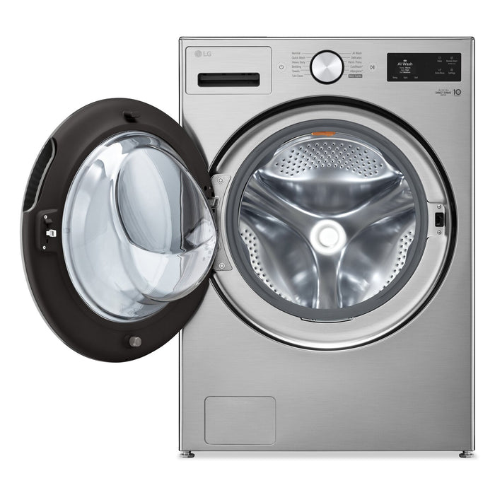 LG 5.8 Cu. Ft. Smart Front-Load High-Efficiency Steam Washer - Graphite Steel - WM5800HVA
