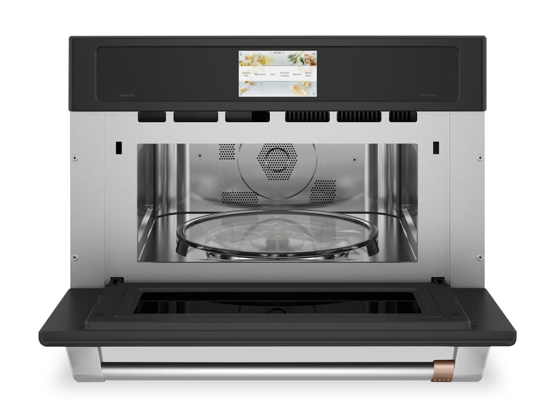 Cafe 30\" 1.70 Cu. Ft. Electric Wall Oven with Advantium® Technology – Black - CSB913P3VD1