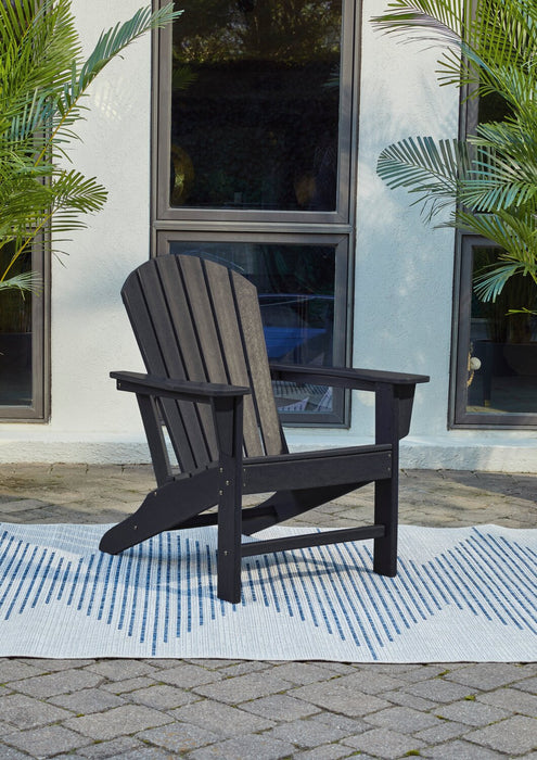 Bask Outdoor Patio Adriondack Chair - High Density Plastic, UV & Weather Resistant - Black