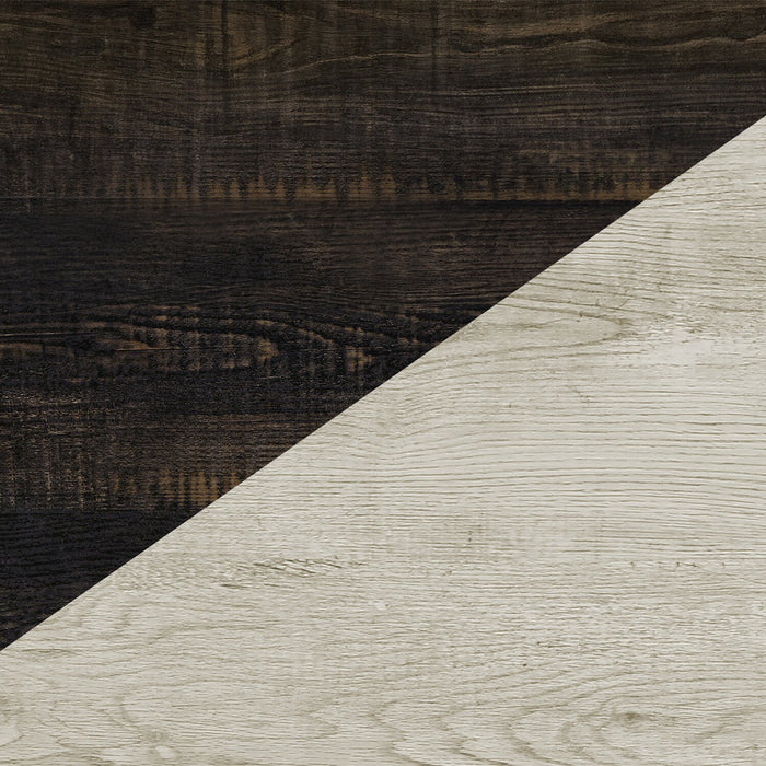 Clara Bedside 2-Drawer Nightstand, 22\"W x 24\"H - Bleached Oak & Brown