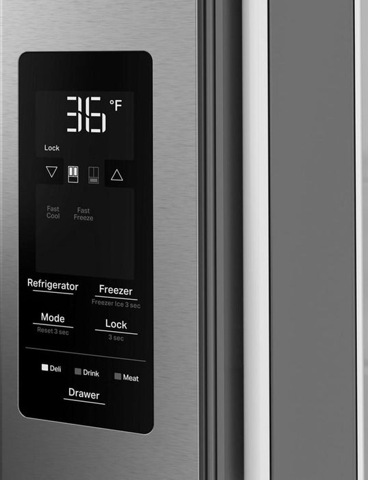 Whirlpool 36\" 29 Cu. Ft. French Door Refrigerator – Fingerprint-Resistant Stainless Steel - WRMF3636SZ