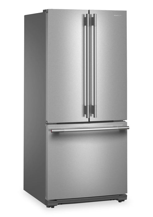 KitchenAid 20 Cu. Ft. 30\" French Door Refrigerator - PrintShield® Stainless Steel - KRFF330SPS