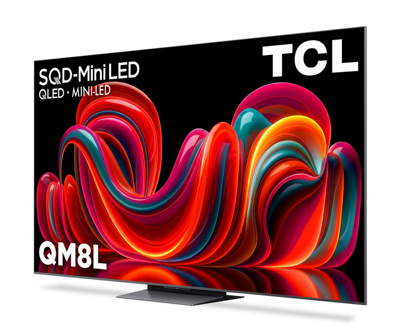 TCL 65\" QM8L SQD Mini-LED 4K Smart Google TV (65QM8L) - 2026 Model