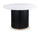 ["Kort & Co. Capri Dining Table with Marble-Look Top & Gold Accent, 47##PACKAGEDETAILSquot;W Round - Black/White"]