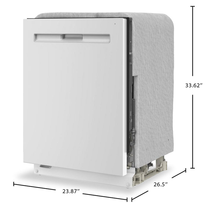Maytag 24\" 47 dBA Buit-In Top Control Dishwasher – White - MDPS7024SW