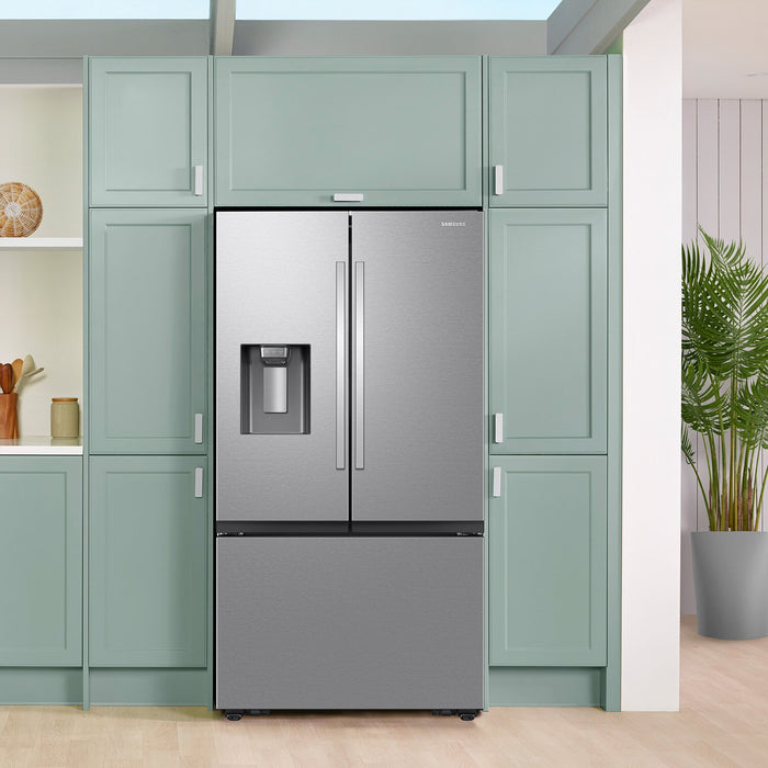 Samsung Bespoke AI 35.75” 26 Cu. Ft 3-Door French Door Refrigerator – Silver - RF27CG5B30SRAA