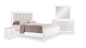 Halo 6-Piece King Bedroom Package - White