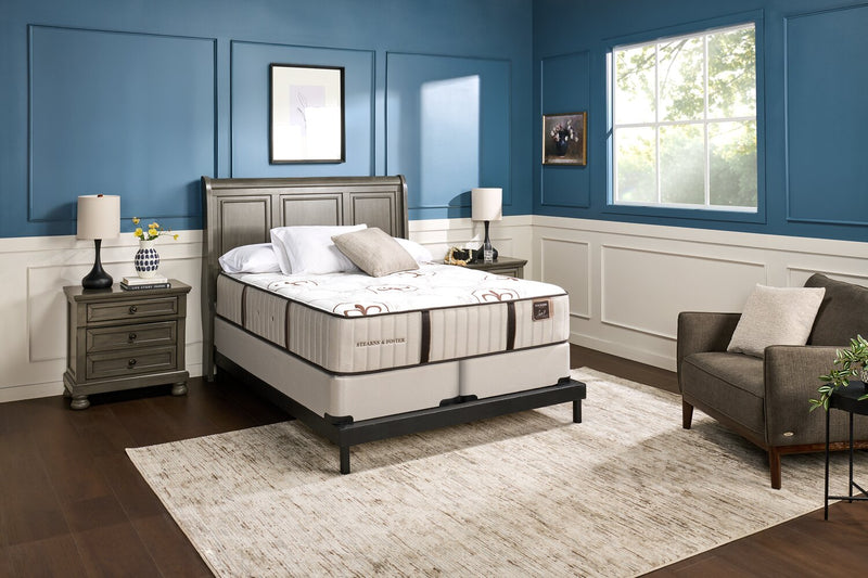 Stearns & Foster Low-Profile Split Queen Boxspring Set
