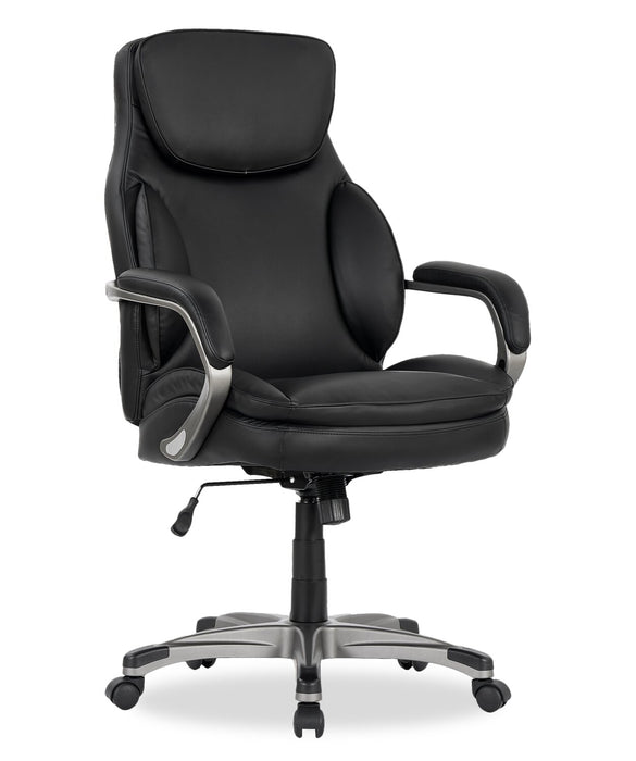 Sealy® Posturepedic Palisade 28\" Adjustable Ergonomic Office Chair - Black