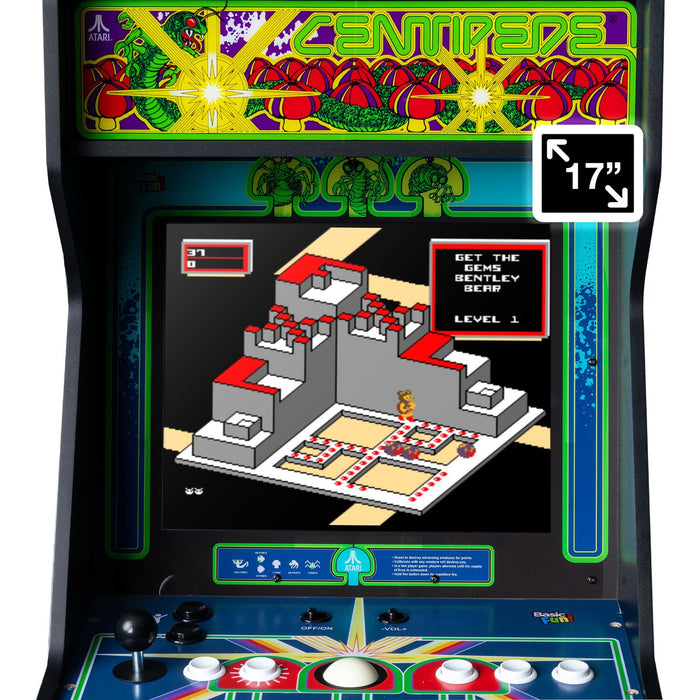 Basic Fun Arcade Classics Atari, Centipede, Asteroids Ultra Series 40 Game Arcade Cabinet