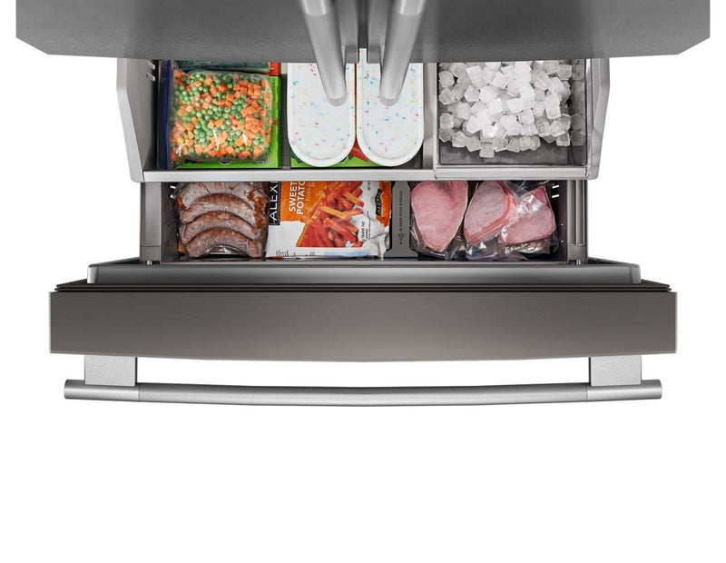 KitchenAid 36\" 24 Cu. Ft. Counter-Depth French Door Refrigerator - PrintShield Stainless - KRFC236SPS