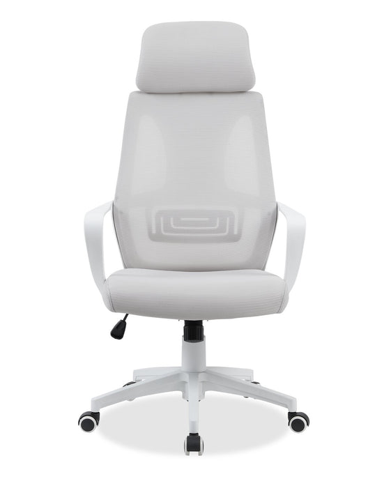 Bennet 24.4\" Adjustable Mesh Office Chair – White 