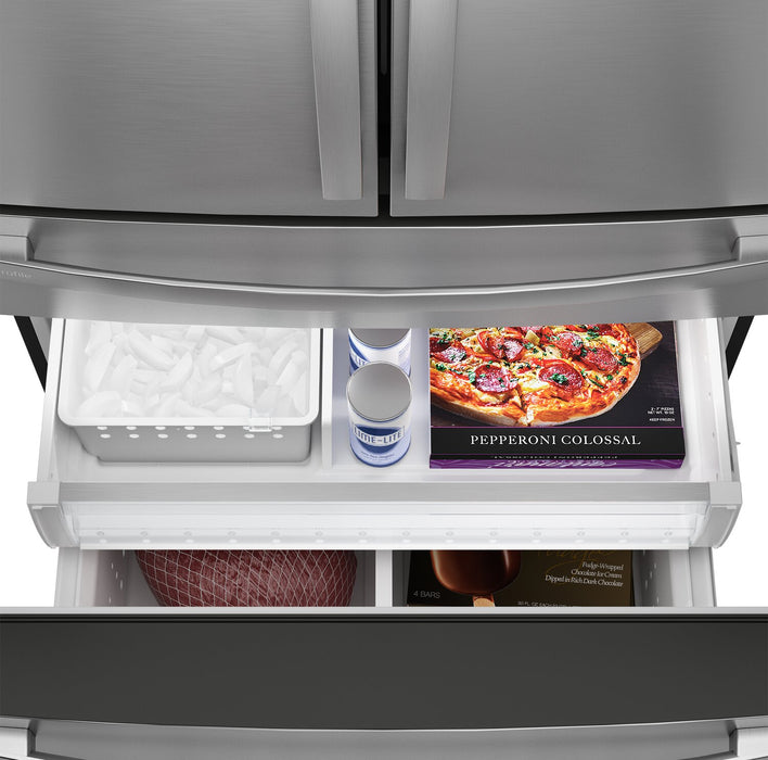 GE 36” 28.7 Cu. Ft. French-Door Refrigerator - Fingerprint Resistant Stainless Steel - PGE29BYTFS