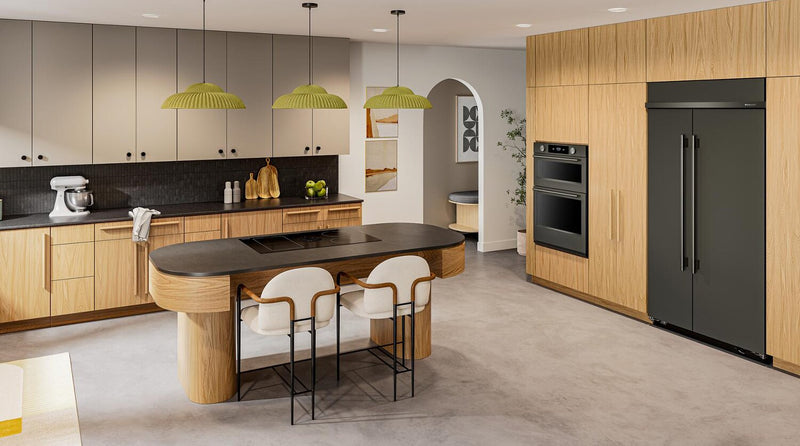 Kitchenaid 42\" 25.5 Cu. Ft. Built-In Side-by-Side Refrigerator – Black Ore - KBSN742SBE