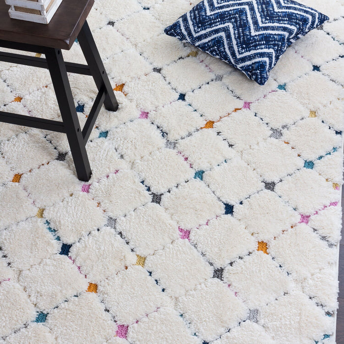 Robin Multi-Colour Moroccan Shag Area Rug - 7'11\" x 10'10\"