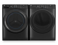 GE 5.8 Cu. Ft. Front-Load Washer and 7.8 Cu. Ft. Electric Dryer with Steam and Built-In Wi-Fi 