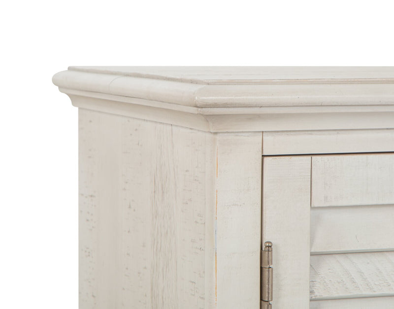 Baron 62” Rustic Pine TV Stand with Storage and Cable Management for TVs up to 70” - Alabaster