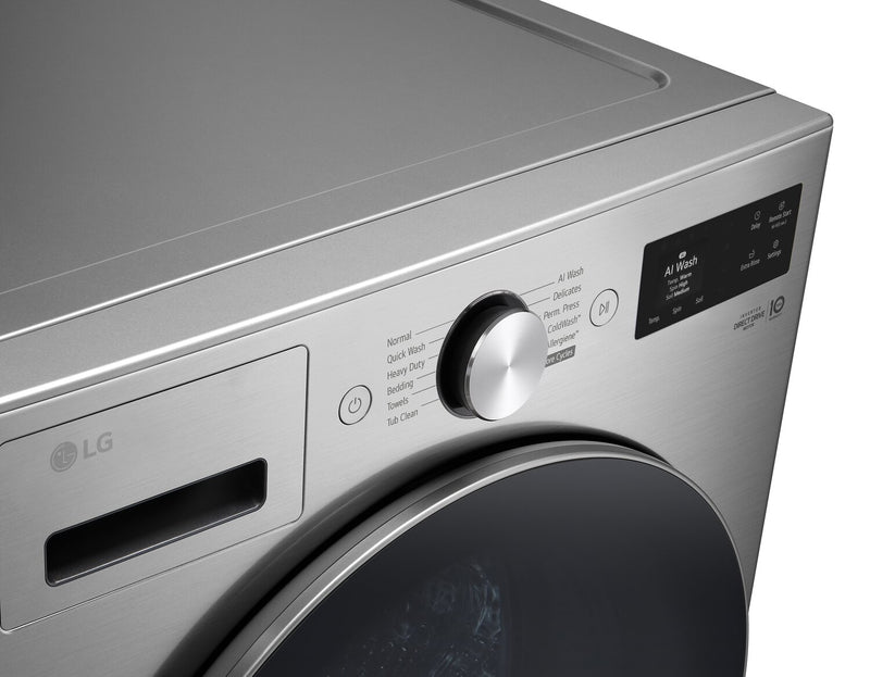 LG 5.8 Cu. Ft. Smart Front-Load High-Efficiency Steam Washer - Graphite Steel - WM5800HVA