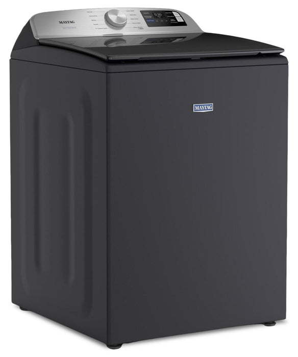 Maytag 6.0 Cu. Ft. Smart Top-Load Washer and 7.4 Cu. Ft. Gas Dryer – Midnight Steel 