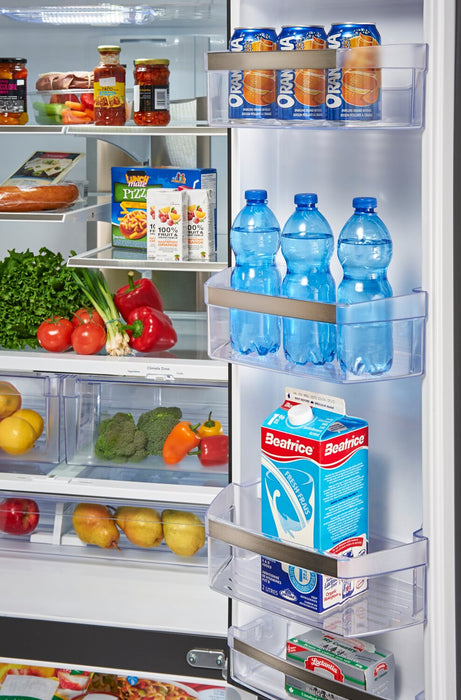 GE Profile 33\" 24.8 Cu. Ft. French-Door Refrigerator - Fingerprint Resistant Stainless Steel - PFE24HYRCFS