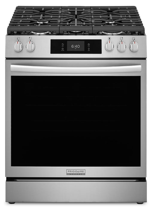 Frigidaire Gallery 6 Cu. Ft. Gas Range with Stone-Baked Pizza - Smudge-Proof® Stainless Steel - GCFG3070BF
