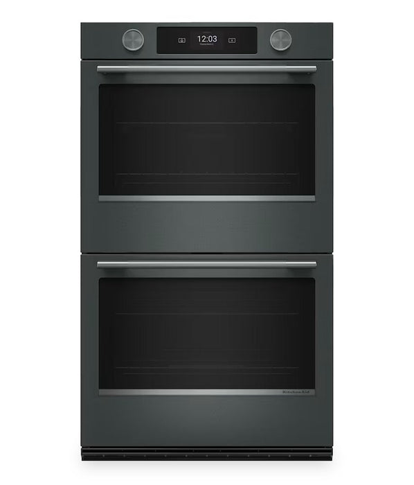 KitchenAid 30\" Smart Electric Double Wall Oven with Intelligent Cooking Camera - Juniper - KOED930SJP