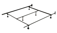 Twin/Full/Queen Versatile Metal Bed Frame with Casters 