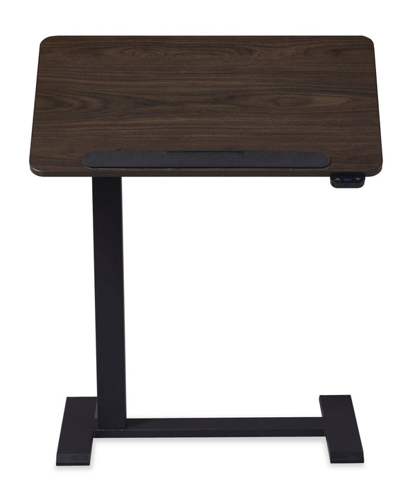 Aaron 26.77\" Portable Lift-Top Office Desk with Adjustable Height - Walnut