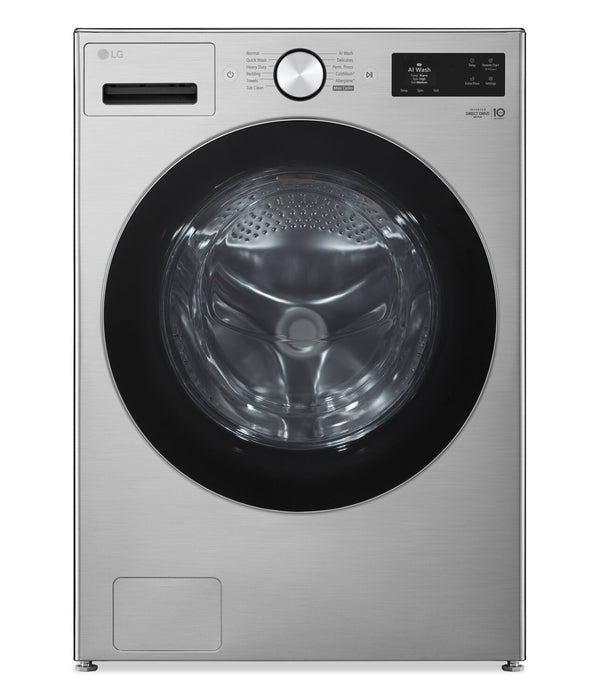 LG 5.8 Cu. Ft. Smart Front-Load High-Efficiency Steam Washer - Graphite Steel - WM5800HVA