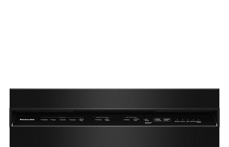 KitchenAid 24\" 47 dBA Dishwasher with Third Level Utensil Rack – Black - KDFS224SBL