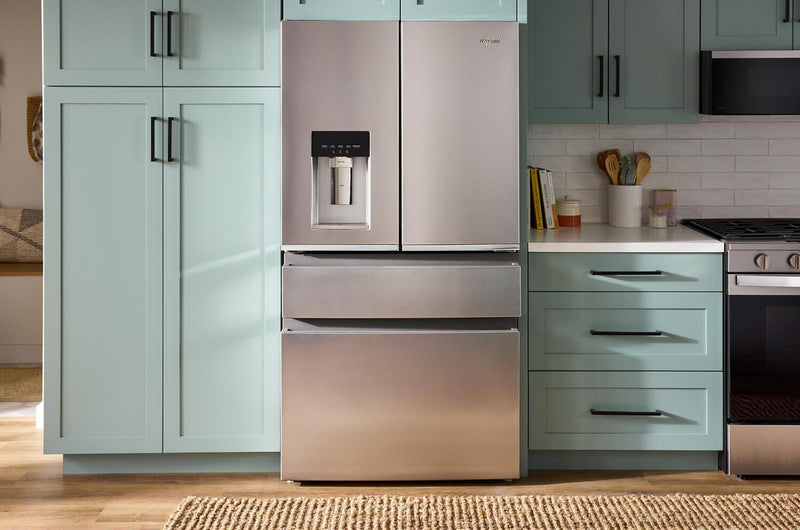 Whirlpool 36\" 22 Cu. Ft. True Counter Depth French Door Refrigerator – Stainless Steel - WRMC7036RZ