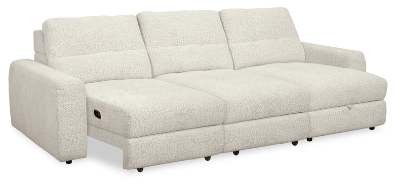 Scott Living Elevate Modular 3-Piece Right-Facing Chenille Fabric Power Sliding Sectional - Beige