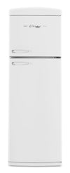 Unique Classic Retro 24\" 11 Cu Ft. Top Freezer Refrigerator – Marshmallow White - UNQ-310L W TM