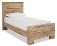 Derekson Panel Bed for Kids, Natural - Twin Size 