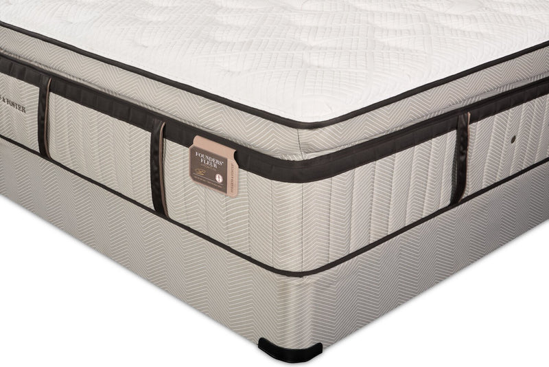 Stearns & Foster® Swansea Luxury Euro Pillowtop King Mattress Set