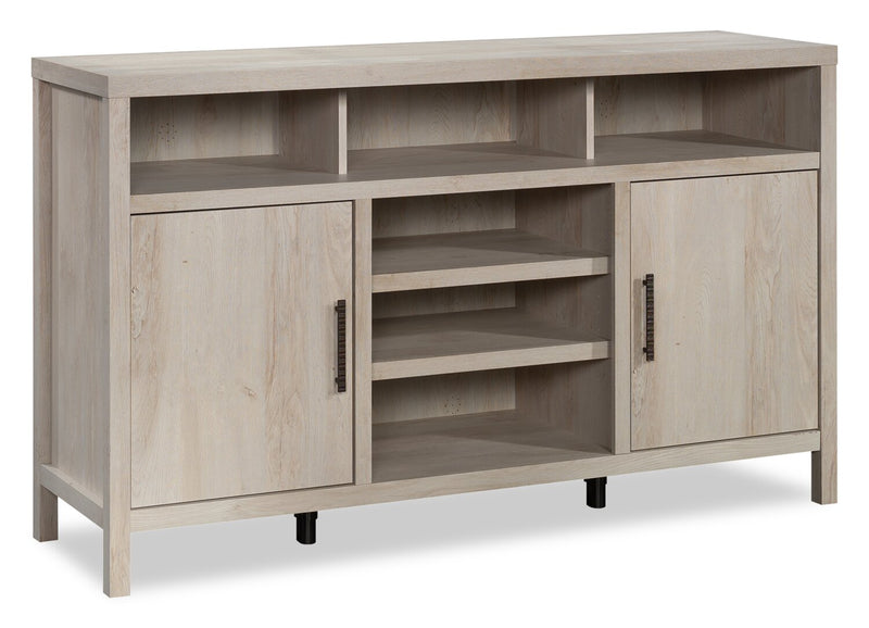 Wyatt 59.29\" Traditional TV Stand with Storage and Cable Management for TVs up to 65\" - Chalked Chestnut