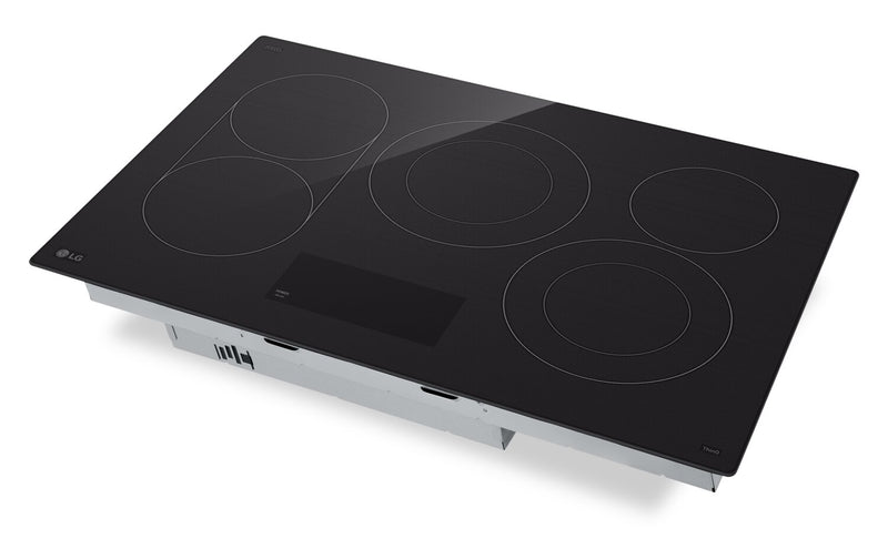 LG 30\" 5-Element Electric Cooktop with UltraHeat™ 3.2kW Element - Black - CBEW3017BE