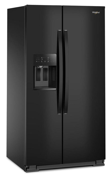 Whirlpool 36\" 28.7 Cu. Ft. Side-by-Side Refrigerator – Black - WRSF5536RB