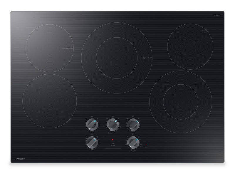 Samsung 30\" Radiant Cooktop with Illuminated Knobs – Black - NZ30FG6332RKAA