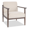 Maci 28.9\" Linen-Look Accent Chair with Wood Legs – Taupe