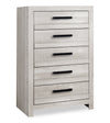 Aspen Bedroom Chest of Drawers, 5-Drawer, 32\"W x 49\"H - Grey