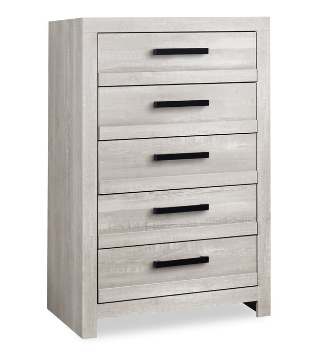 Aspen Bedroom Chest of Drawers, 5-Drawer, 32\"W x 49\"H - Grey