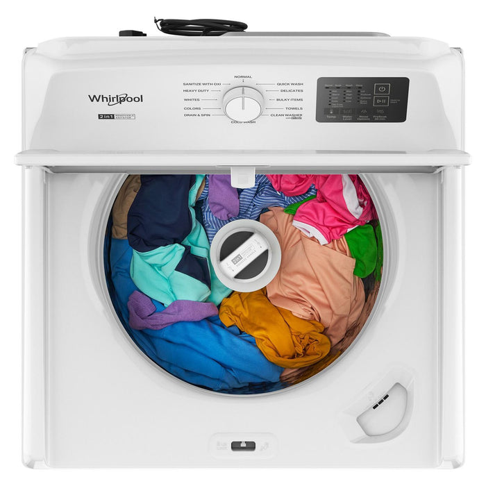 Whirlpool 4.8 Cu. Ft. Top Load Washer with 2-in-1 Removable Agitator - WTW4107SW 