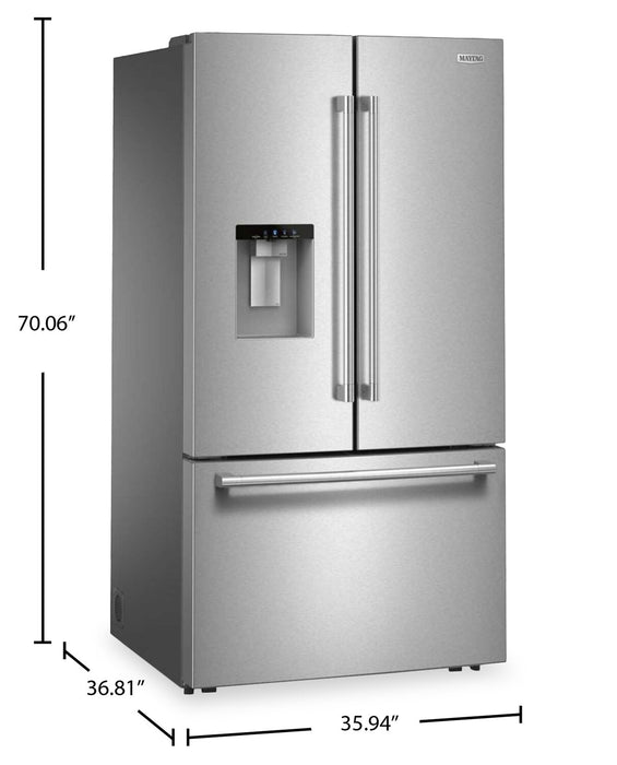 Maytag 36\" 30 Cu. Ft. French Door Refrigerator - Stainless Steel - MRFF5336TZ