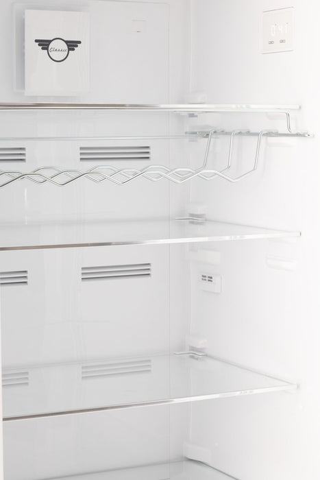 Unique Classic Retro 24\" 11 Cu Ft. Top Freezer Refrigerator – Marshmallow White - UNQ-310L W TM