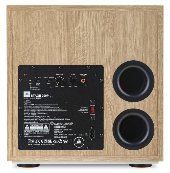 JBL Stage 200P 10\" 300W Powered Subwoofer - White (JBL200PWHTAM)