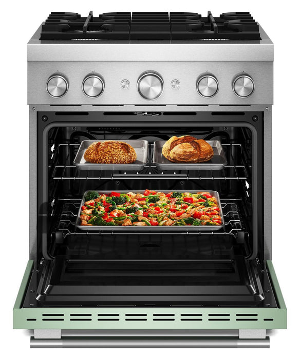 KitchenAid 4.1 Cu. Ft. Dual Fuel Range with No Preheat Air Fry Mode – Cardamom - KFDS930SDC