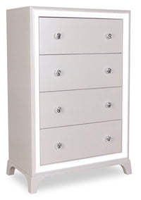 Halo Bedroom Chest of Drawers with LED Light, 4-Drawer, 32