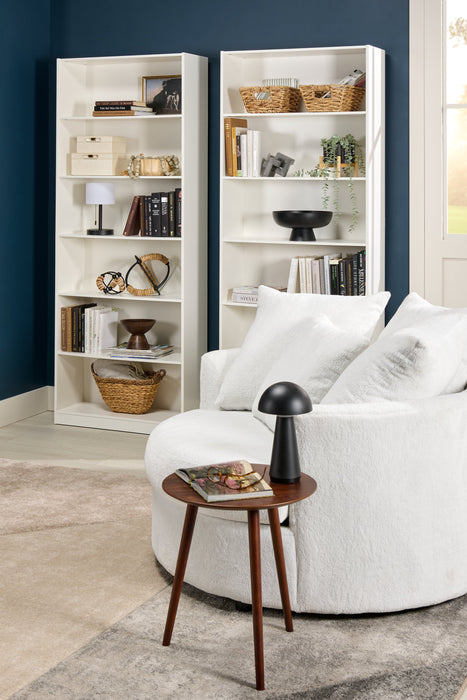 William 31.5\" 6-Shelf Bookcase - White