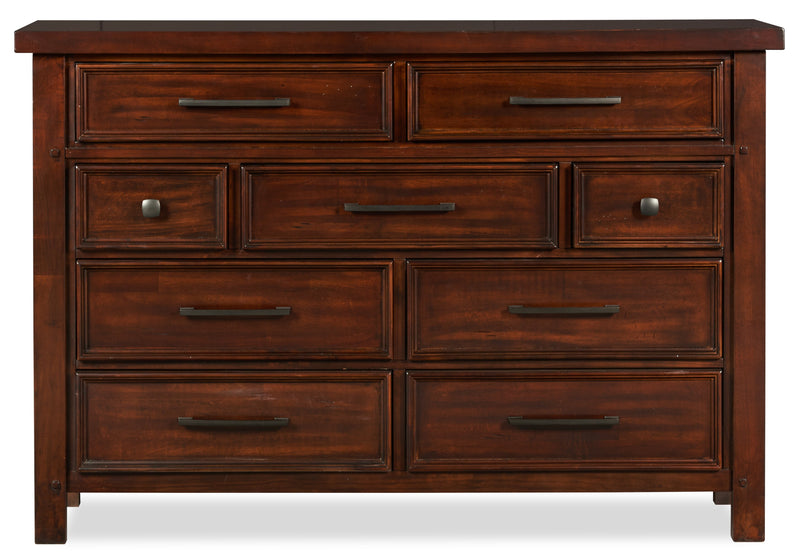 Sonoma 6pc Bedroom Set with Bed, Dresser, Mirror & Nightstand, Mango Brown - Twin Size